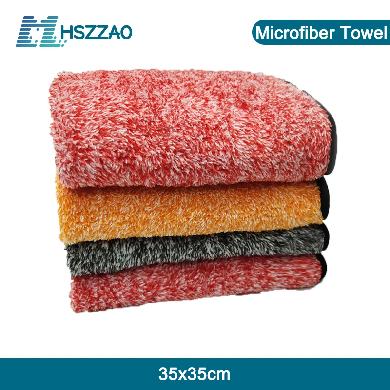 

Microfiber Towel Car Interior Dry Cleaning Rag For Car Washing Tools Auto Detailing Kitchen Towels Home Appliance Wash Supplies