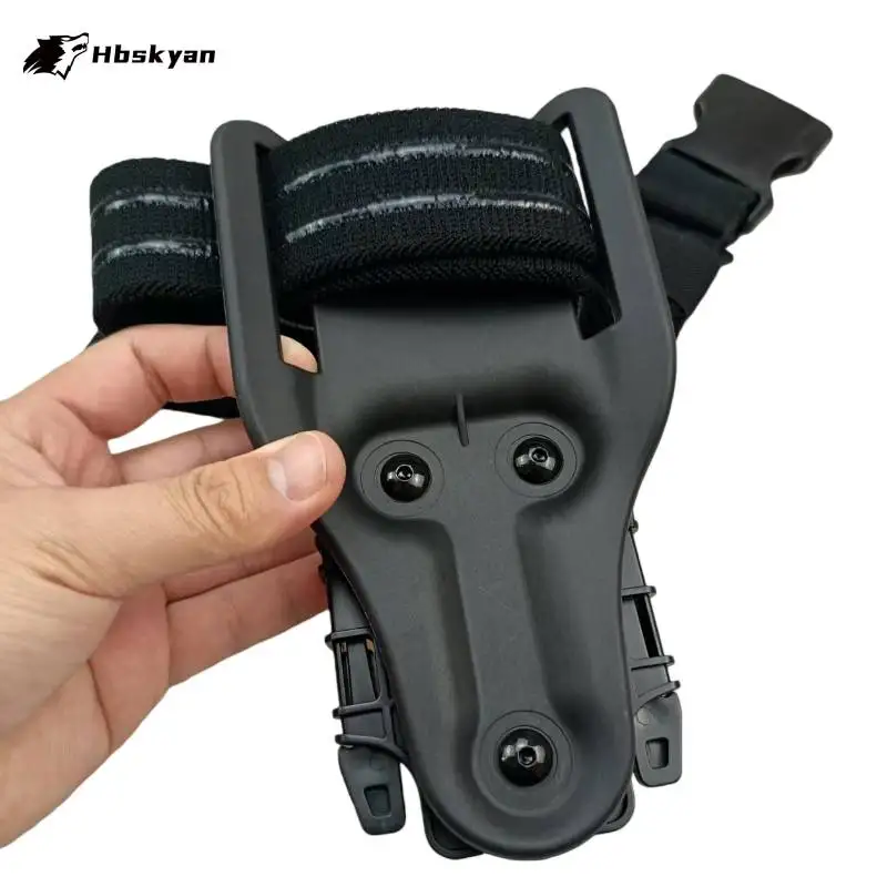 

Комплект для быстрого сброса кобуры 3-в-1: кобура на ногу, панель для крепления на ремень (совместима с MOLLE) и ремень на бедро для быстрой смены кобуры (для активного отдыха/тактических задач)