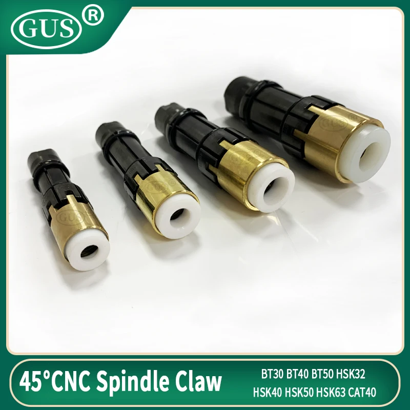 BT30 BT40 BT50 CNC Spindle Claw 45° Inner External Thread HSK32 HSK40 HSK50 HSK63 CAT40 4 Petal Pull Claw Clamp Tool Milling
