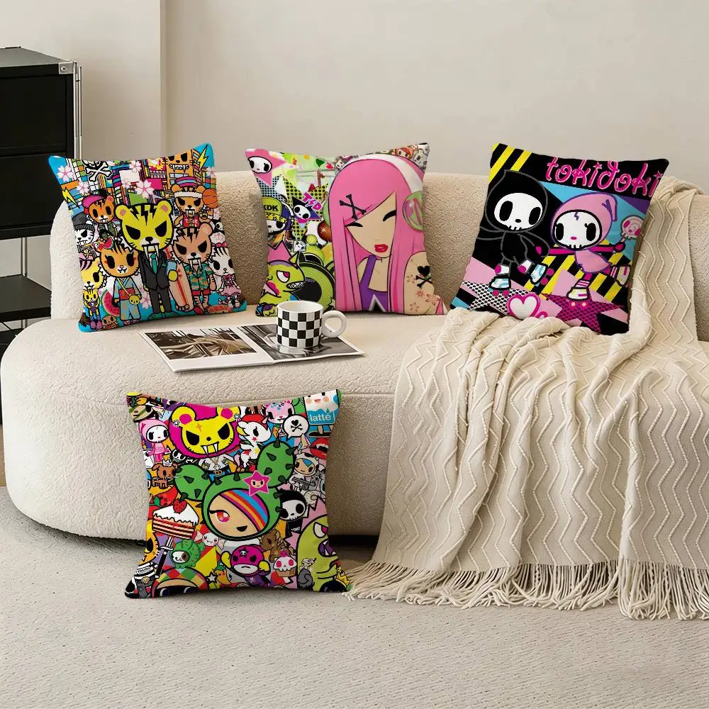 

T-Tokidoki Comic Art Pillow Case Cushion Cover Throw Pillow Case For Car Sofa