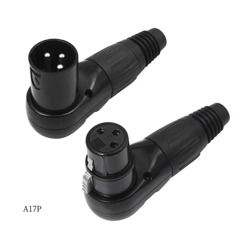 

Разъем AP-XLR, 3-контактный разъем XLR для микрофона, штекер, гнездовой адаптер, 90-градусный разъем для акустических систем