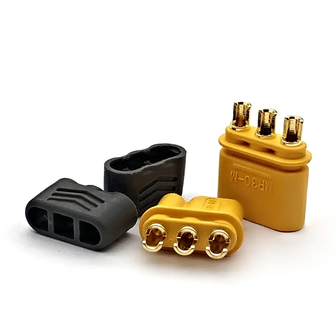 MR30 Male Female Connector Plug with Sheath for RC Lipo Battery RC Multicopter Airplane MR30-FB MR30-M