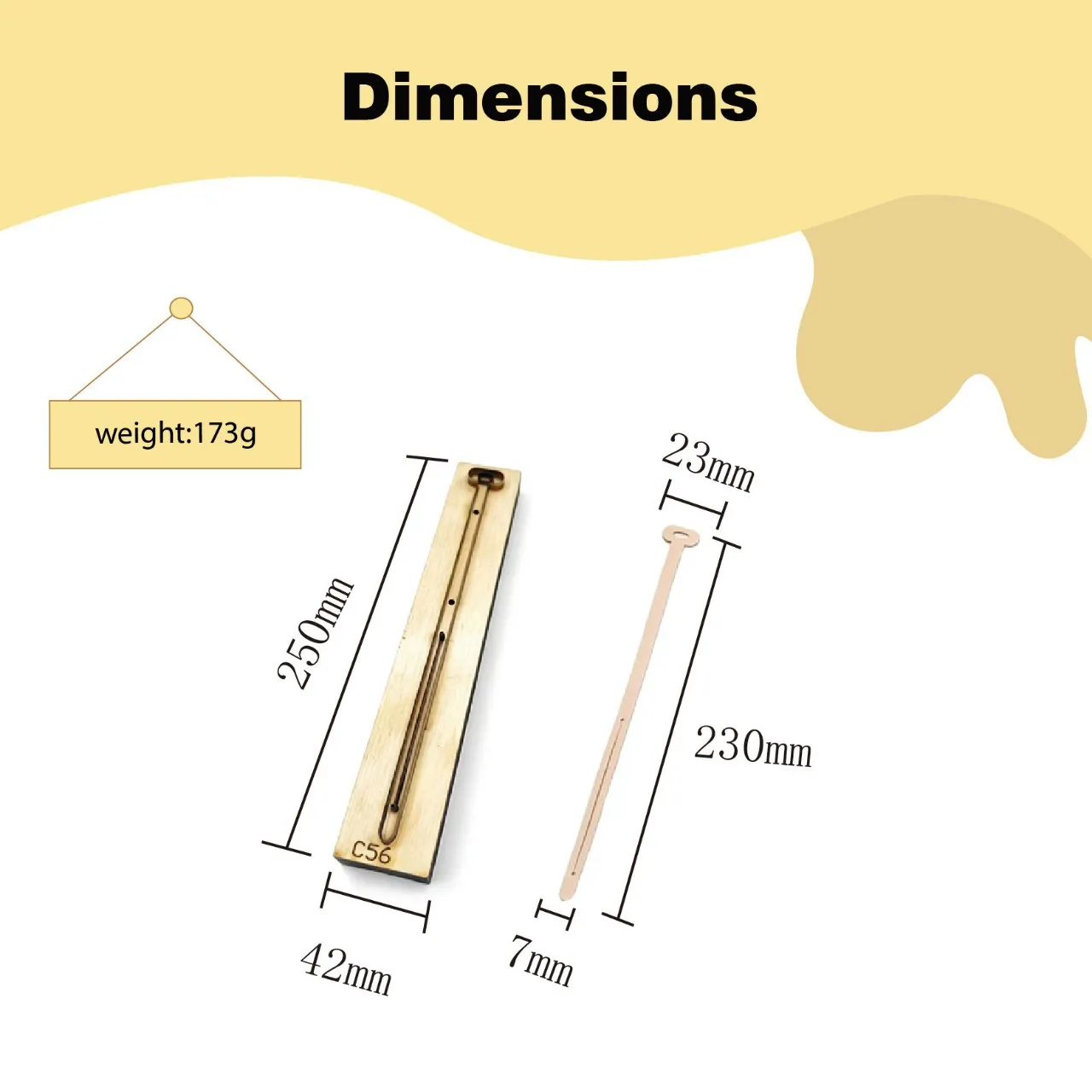 Steel Rule Die for Long Link‑Strap Leather Pieces,Leather Cutting Die for Bag Hanging,DIY Hand‑Made Leather Craft Blanking Tools