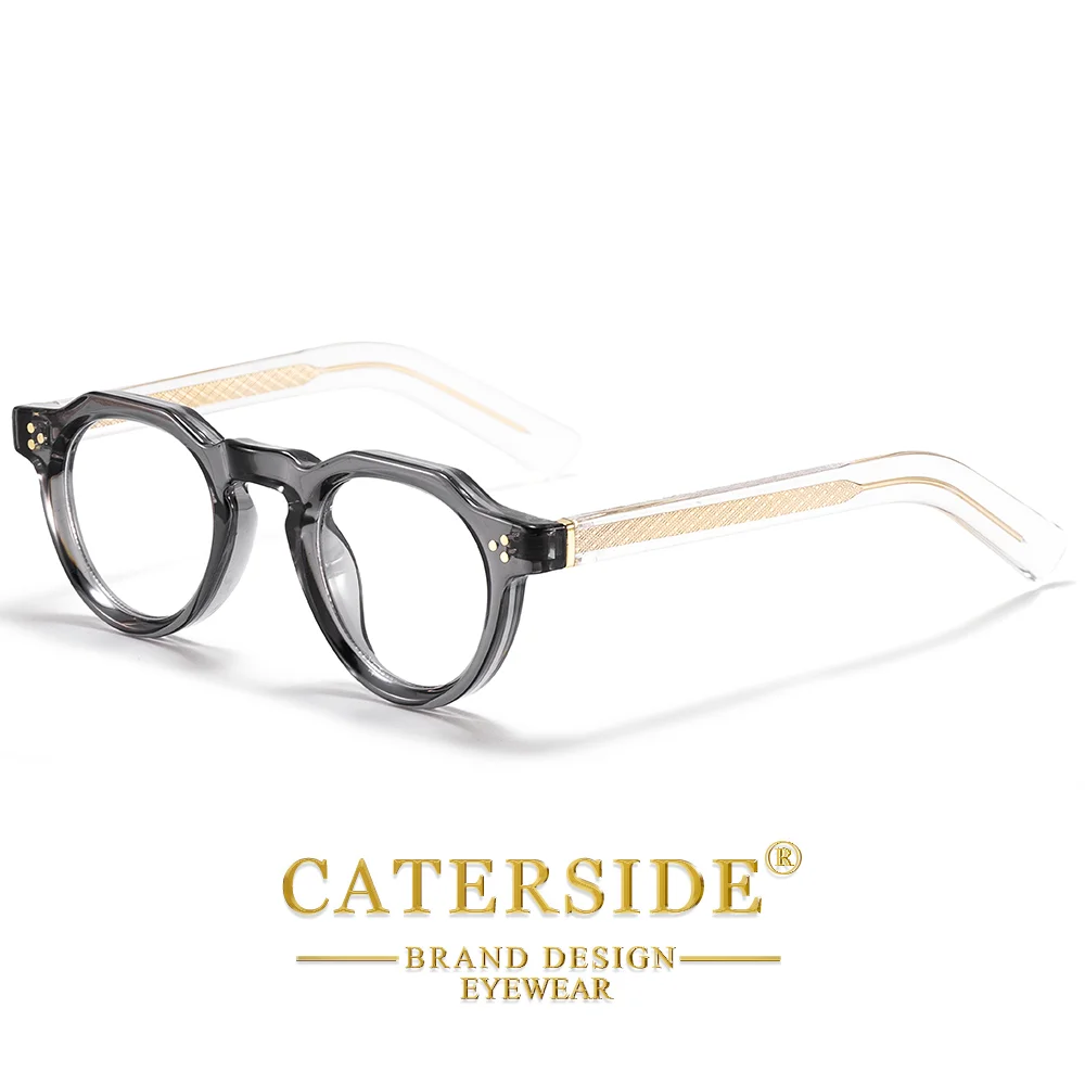 CATERSIDE Modische Runde Sonnenbrille für Damen und Herren, UV400-Schutz, kleiner Rahmen, Retro-Outdoor-Sonnenbrille zum Autofahren und Wandern – Detail 21