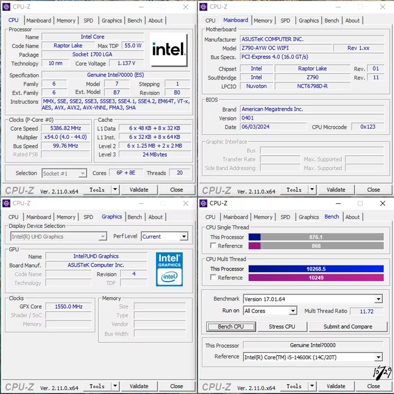 13th Gen I7-13650HX-Q1LR Modified FLASH HX desktop 1700LGA Can overclock Core direct contact scheme  Q1LR