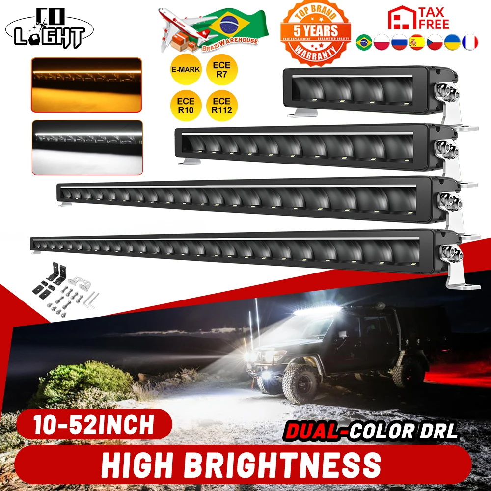 CO LIGHT ECE R112 R10 R7 Single Row 12'' 22'' 32'' 42'' 52