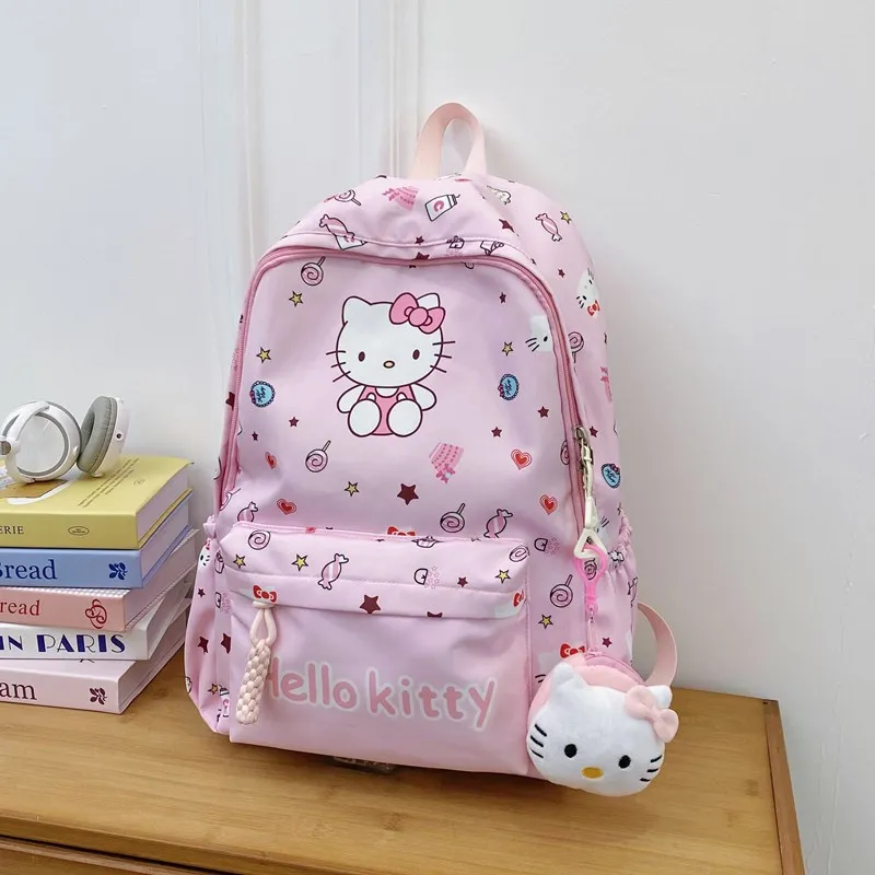 Kawaii Sanrio Backpack Cartoon Kuromi Cinnamoroll School Bag Hello Kitty Melody Shoulder Bag School Supplies Children\'s Gifts