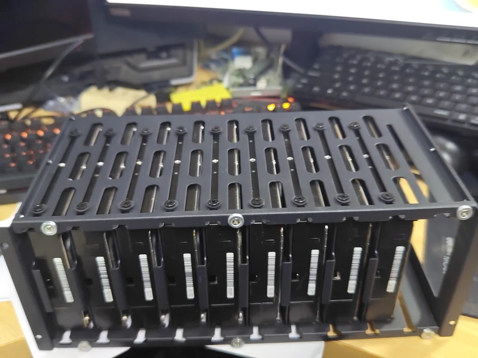 

B10 10 Bay ATX NAS Chassis Support ATX PSU PC Case for Fei Niu Xpenology DIY Home Server Tower