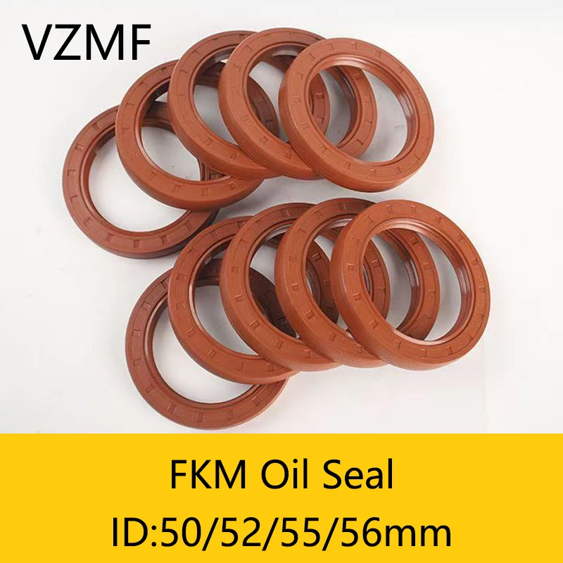 

2Pcs FKM Framework Oil Seal ID 50mm 52mm 55mm 56mm OD 60~110mm Thickness 5-13mm Fluoro Rubber Gasket Rings