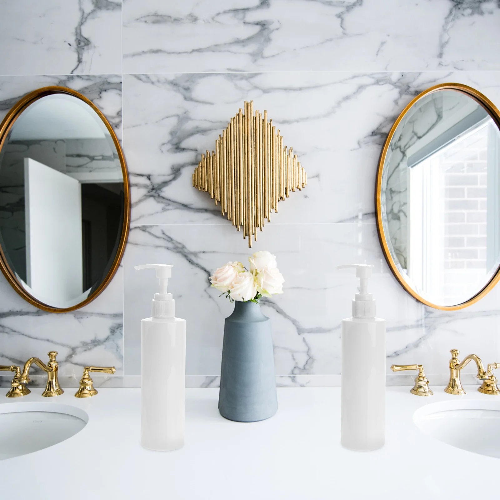 4 قطعة زجاجة مضخة حلزونية 100 مللي المحمولة إعادة الملء السفر موزع للشامبو غسول الصابون السائل مضخة حاوية فرعية فارغة #4