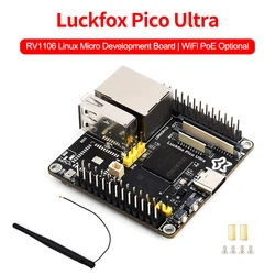 Luckfox Pico Ultra RV1106 Linux Micro Development Board Integrates ARM Cortex-A7/RISC-V MCU/NPU/ISP Processors WiFi PoE Optional