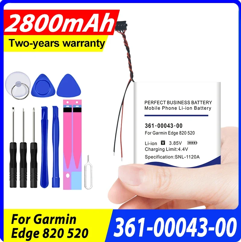 New 2800mAh 361-00043-00 Battery for Garmin Edge Explore 820 Edge 520 500 200 205 GPS Edge 520 Plus in Stock