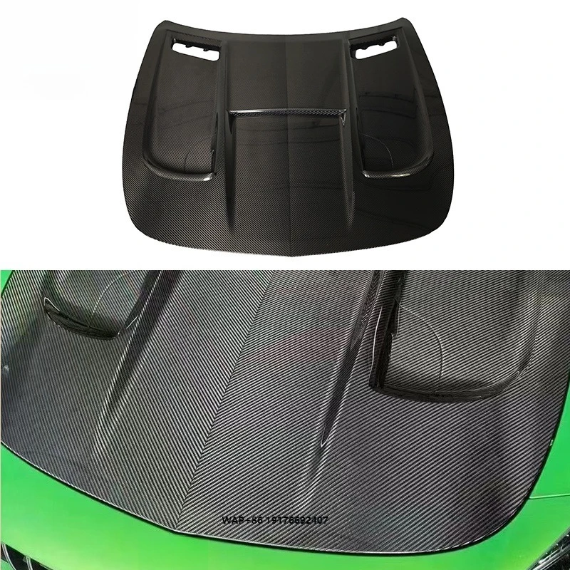 Carbon fiber hood, engine cover and aerodynamic kit carbon fiber modification suitable for Mercedes-AMG GT, GTS, GTR and GTC