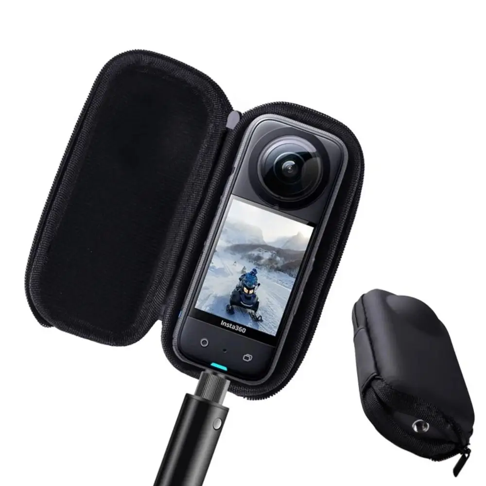 New PU Mini Storage Case Handbag Strong Protector Screen Protector Silicone Case Camera Protective Case for Insta360 X3