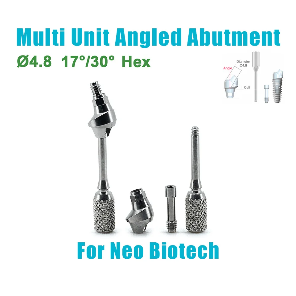 10Pcs For Neo Biotech Multi Unit Angled Abutment Ti Base Custom Parts Compatible OEM ODM Made in China Supplies Factory Direct