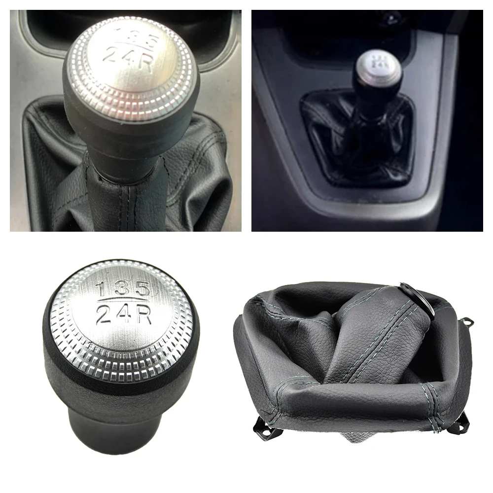 5 Speed Gear Shift Knob Lever HandBall With Shifter Gaiter Boot Cover For Hyundai Tucson 2004 2005 2006 2007 2008 2009