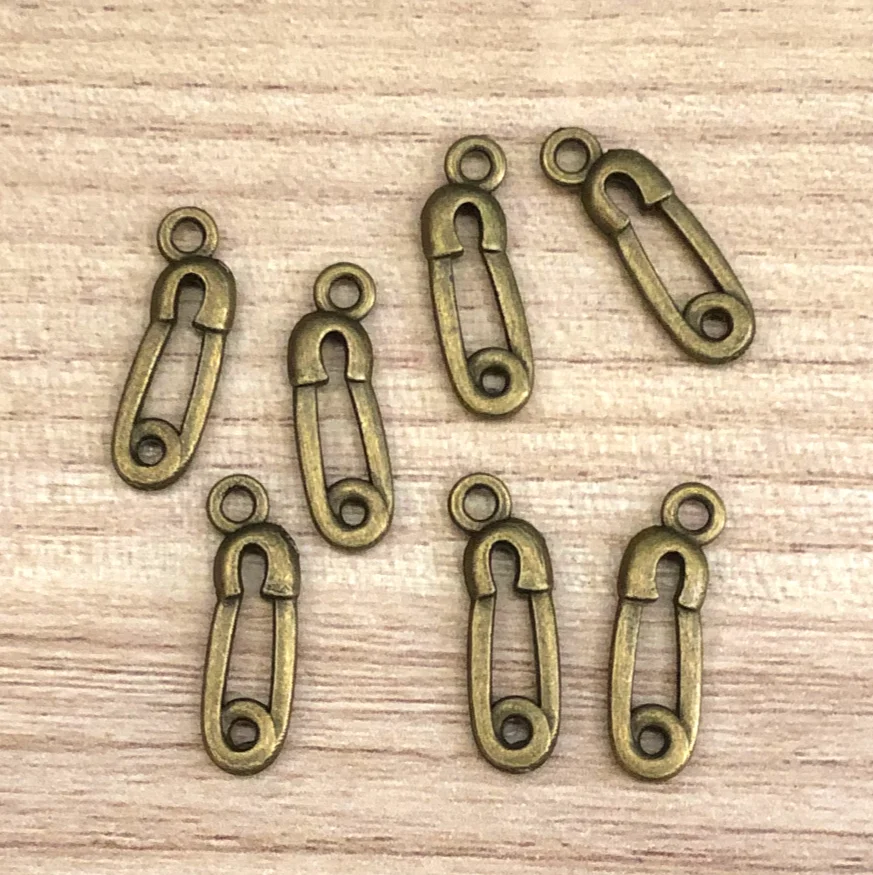 

30 шт. 19*6,2 мм, отверстие 1,9 мм, античная бронза, цвет fibula, дизайнерские подвески HWEF0851