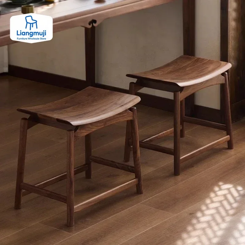 Dining Chair Square High Kitchen Stool Auxiliary Rustic Chairs Economic Benches Tabouret Design Wooden TaburetevStackable