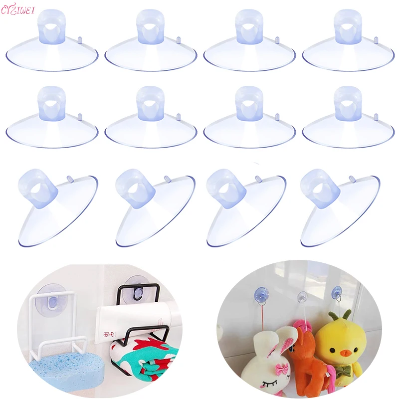 

10/20pcs 35mm Clear Sucker Powerful Vacuum Mushroom Head Suction Cups Wall Hook Kitchen Bathroom Wedding Car Glass Decor