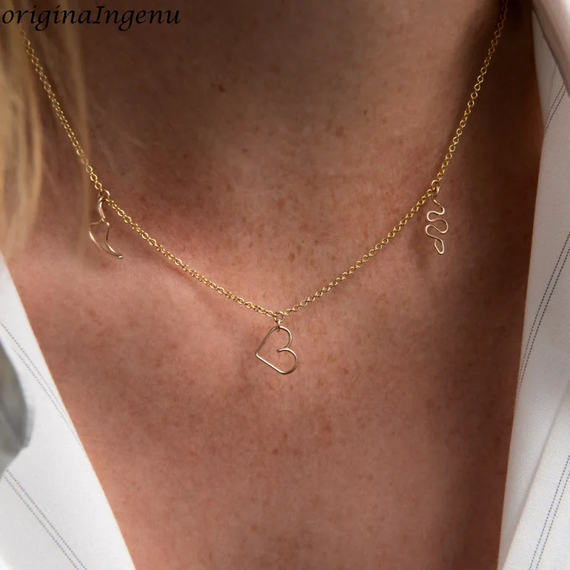 

14K Gold Filled Dare to Love Me Charms Necklace High Quality Necklace Women's Jewelry Fmale Necklace Gift women Regalo