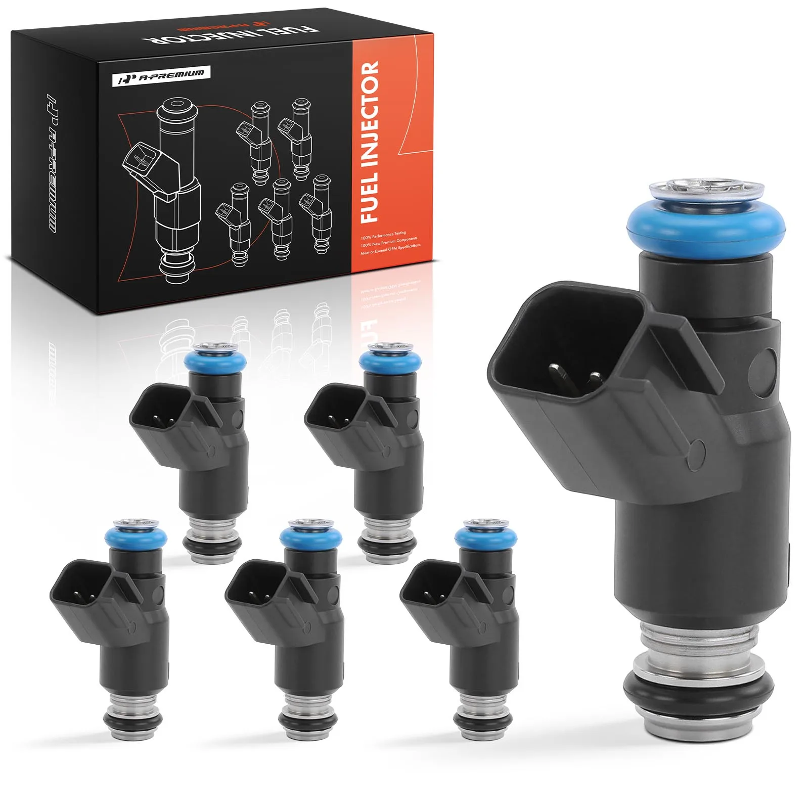 A-Premium 6Pcs Fuel Injectors for Chevrolet Malibu 2010 Impala 2006-2011 Buick Lucerne 2009-2011 Pontiac G6 2010 Saturn Relay
