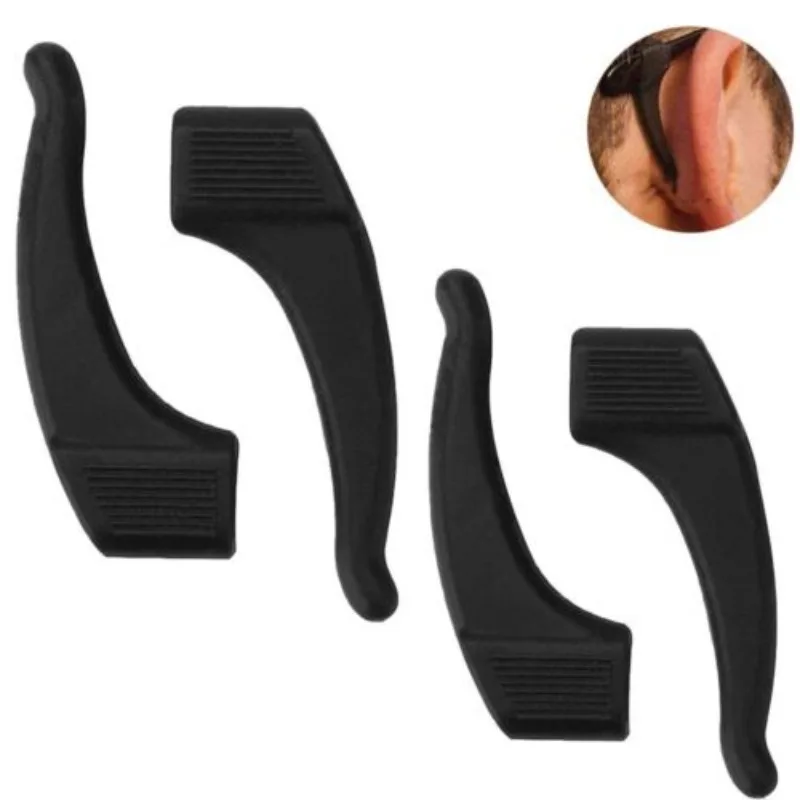 1/10pairs Silicone Clear Antiskid Ear Hooks Glasses Anti Slip and Anti Falling Earbuds Sunglasses Glasses Frame Sleeve Fasteners