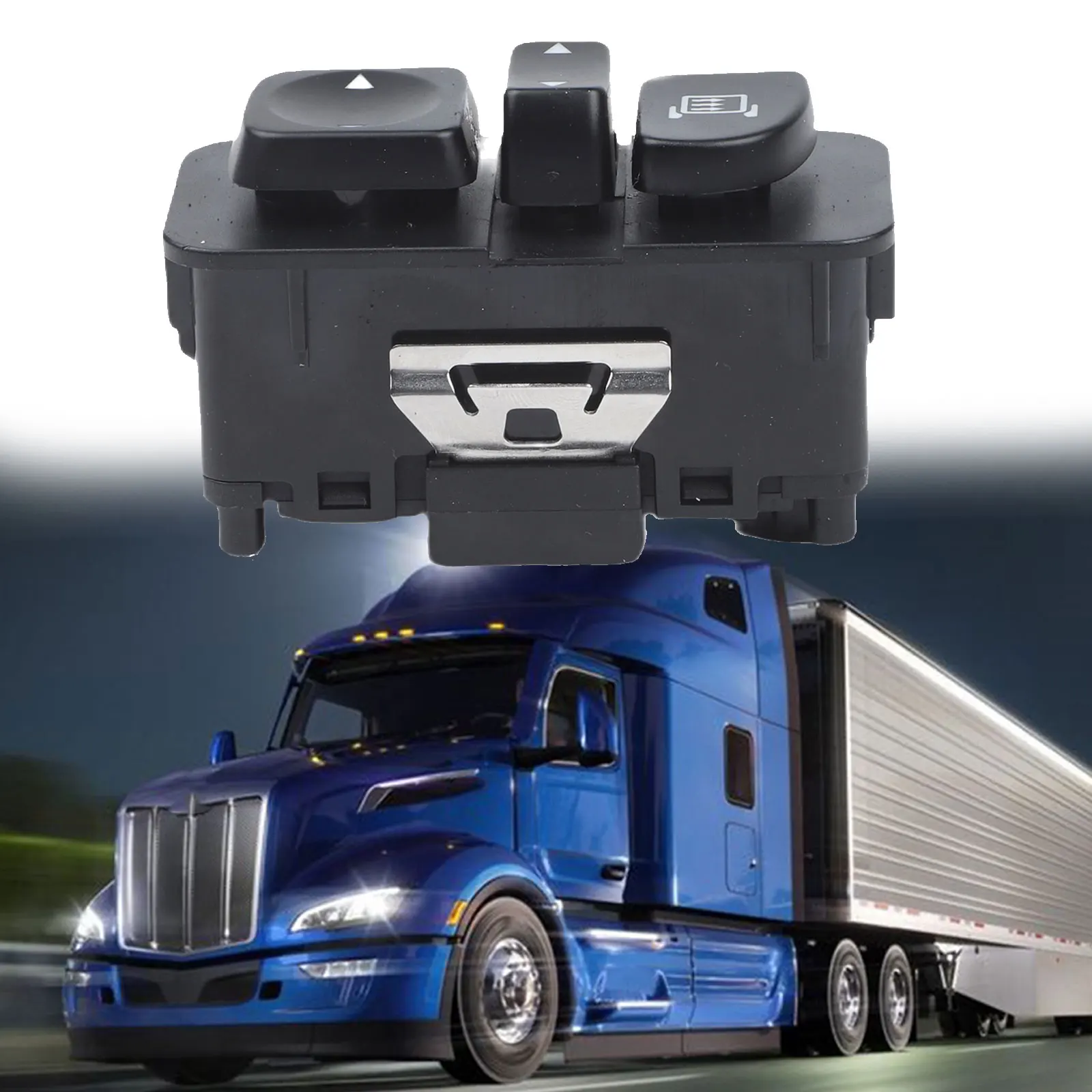 For Peterbilt Q276016002 Rearview Mirror Switch Button Direct Replacement Accessory for Cab Window Control Function