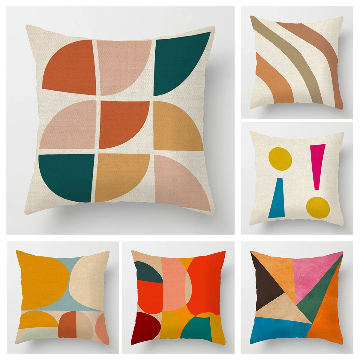 

Домашний декор с геометрическим узором, декоративный цифровой принт, чехол для подушки, подходит для дивана, спальни, автомобиля, наволочка