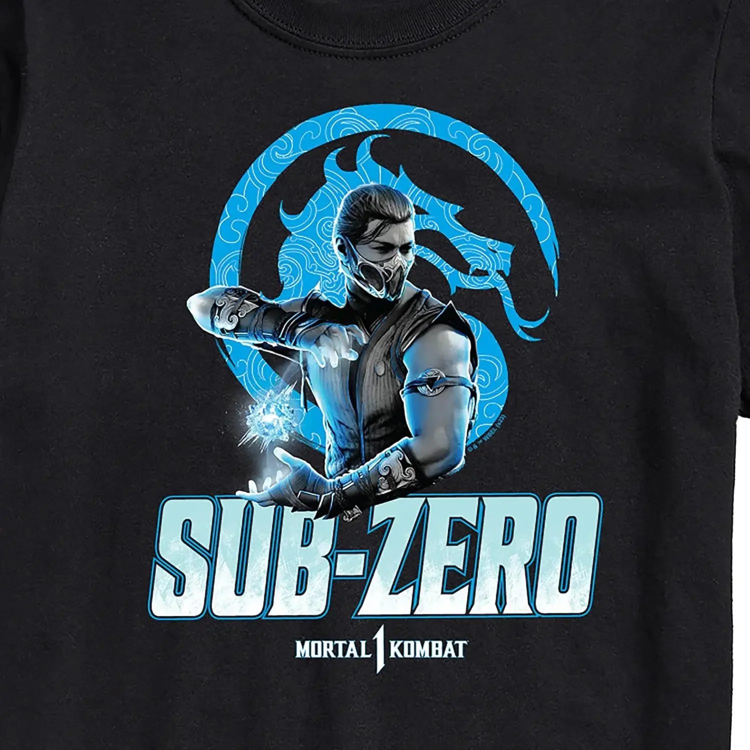 HYBRID APPAREL - Mortal Kombat - Sub Zero Mk1 - Men\'s Short Sleeve Graphic T-Shirt