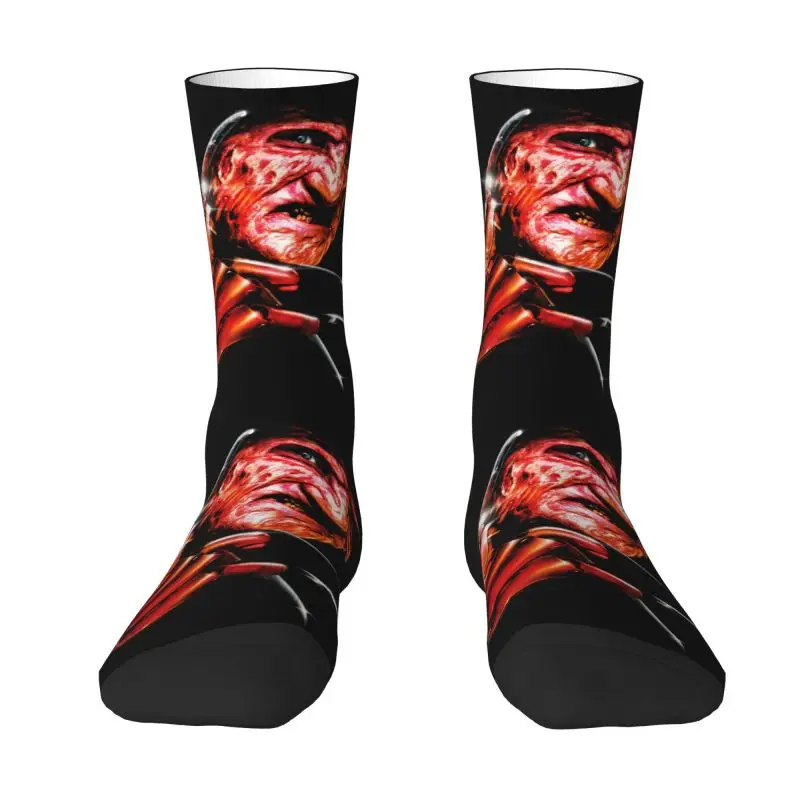 Harajuku Horror Movie Socks Women Men Warm 3D Printing Halloween Film Football Sports Socks