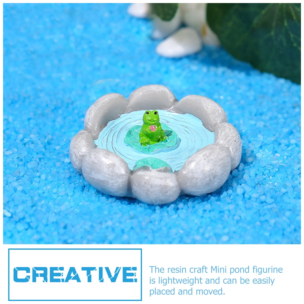 

9Pcs Mini Garden Pond Decor Colorful Realistic Detail Mini Landscape Crafts for Indoor Outdoor Decoration Portable Decor Items