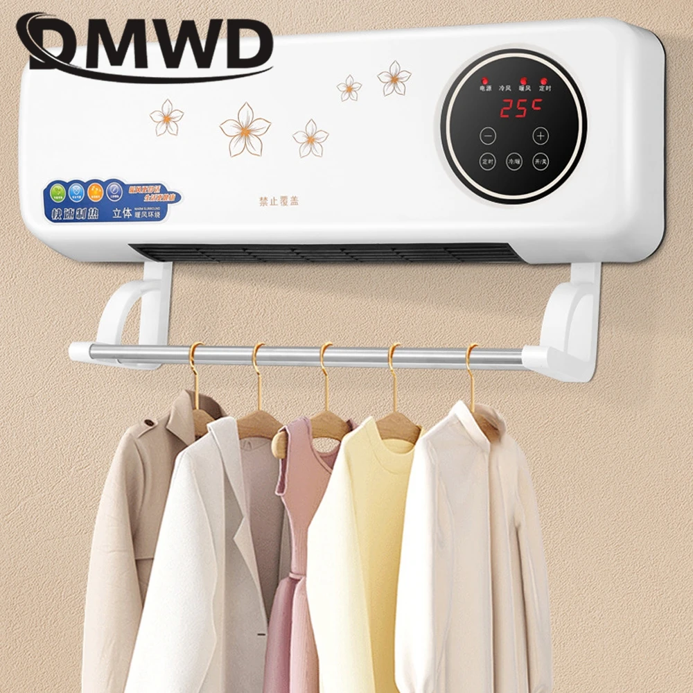 Dmwd เครื่องทำความร้อนติดผนังพัดลมอุ่นเครื่องปรับอากาศ, เครื่องทำความร้อนตั้งโต๊ะเครื่องทำความร้อนอุ่นในห้องน้ำ220V