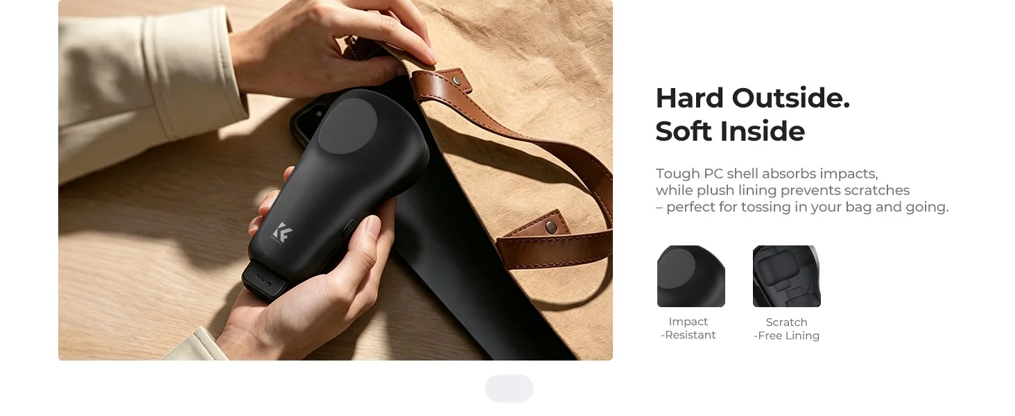K&F Concept Hülle für DJI OSMO Pocket 4Pro Pocket 4P Hülle Action-Kamera Zubehör 2-teilige Filterhülle Schutzhülle – Detail 6