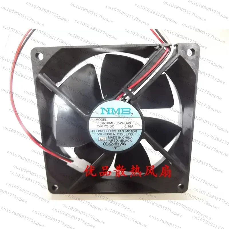 1PCS for NMB 3610ML-05W-B49 B40 3610KL-05W-B49 9CM Cooling Fan for FANUC System Original Replacement
