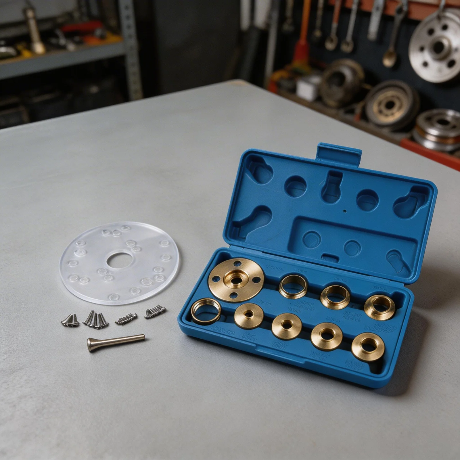 For Porter Cable Router Base Plate 164mm For Acrylic With Centering Pin And 10pcs Brass Guide Bushing Set For Woodworking Tools