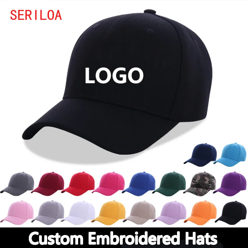 

10PCS Custom Embroidered Hats Cap Cuatomized Name Cap Adult Hip-Hop Flat Baseball Cap