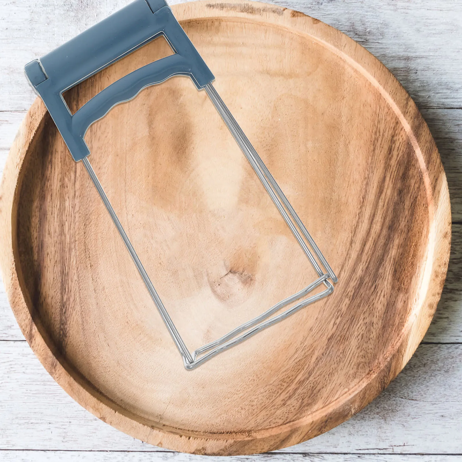 

Kitchen Plate Gripper Stainless Steel Blue Foldable Hot Dish Lifter Bowl Clip Pot Dish Clamp Heat Resistant Cooking Tool