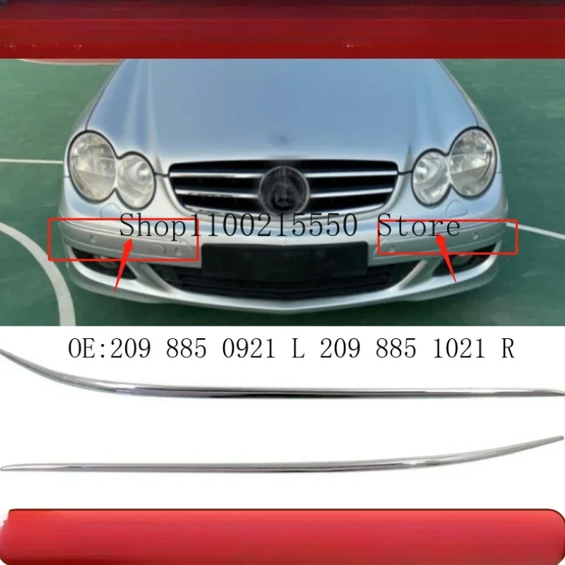 Front bumper decorative chrome strip  For Mercedes Benz CLK  Class  W209 COUPE OEM 2098850921 2098851021