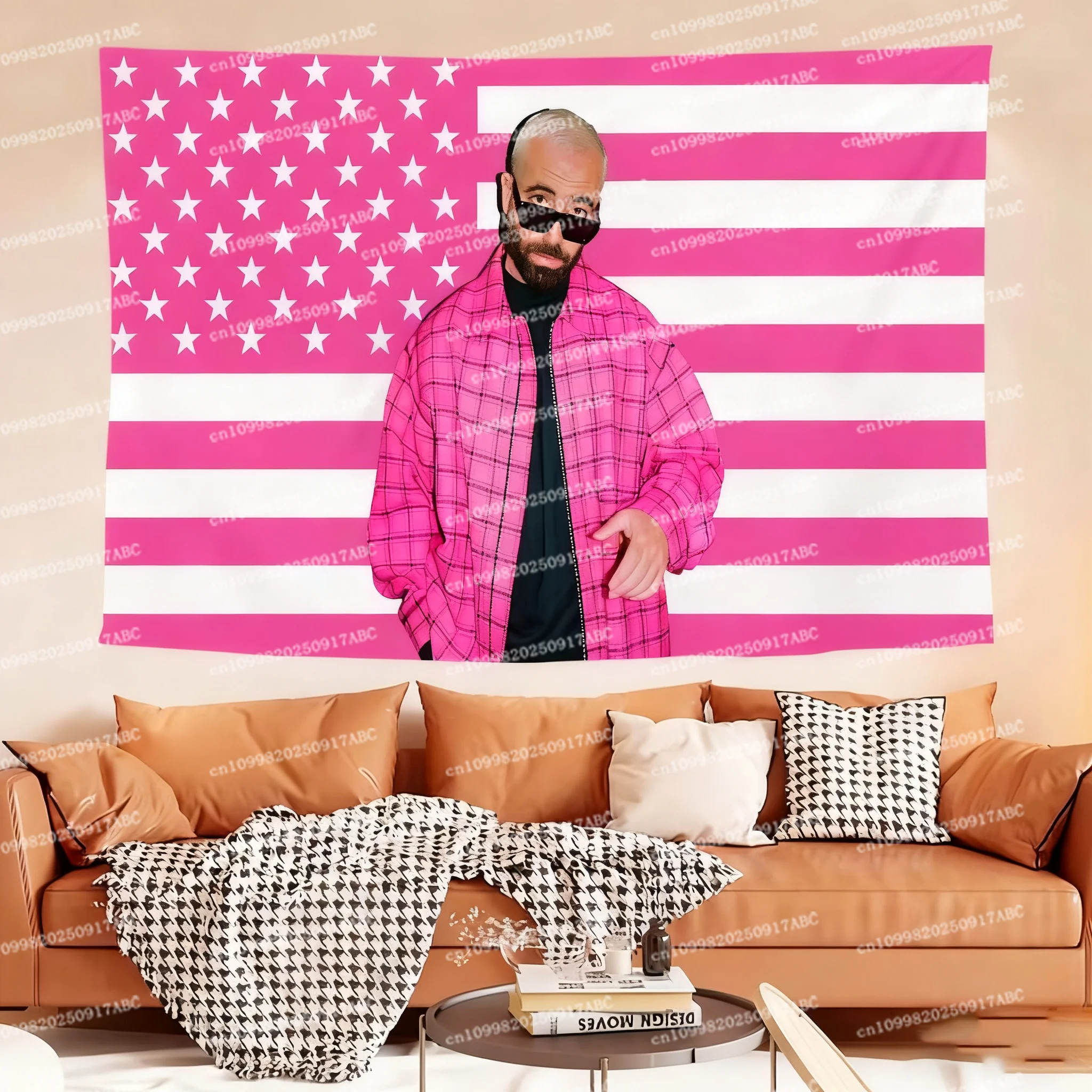 ديكورات الولايات المتحدة الأمريكية الممثل عمر آدم العلم لتعليق الأعلام الزخرفية غرف ديكور المنزل أعلام ولافتات ديكور القماش نسيج المنزل #4