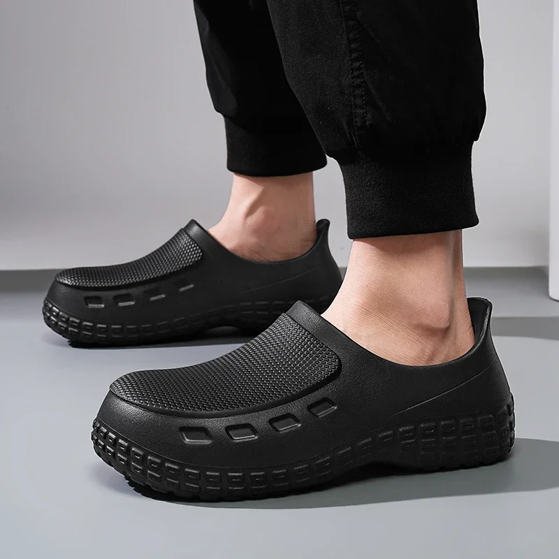 

Unisex Kitchen Chef Shoes Summer Waterproof Non-slip Oil Resistant Comfortable Closed Toe Work Slides