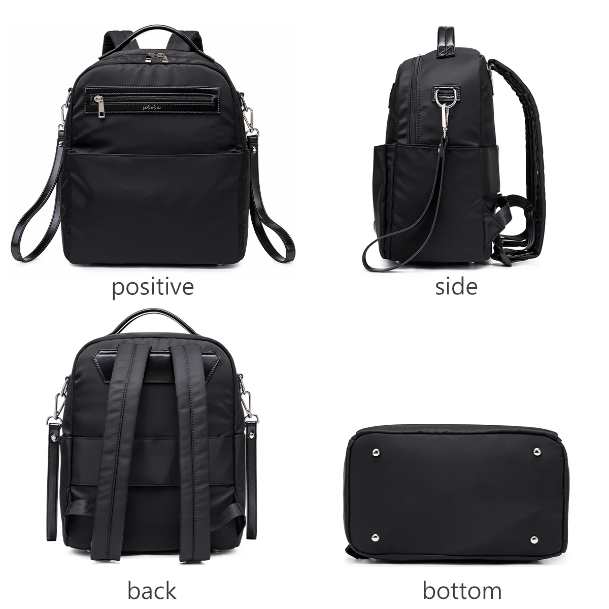 Fashion New Diaper Backpack for Daddy Black Multi-functional Nappy Changing Bag for Travelling with Stroller Straps