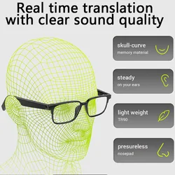 X32 translation glasses AI intelligent translation sunglasses Bluetooth audio glasses translation earphones 3-in-1 package