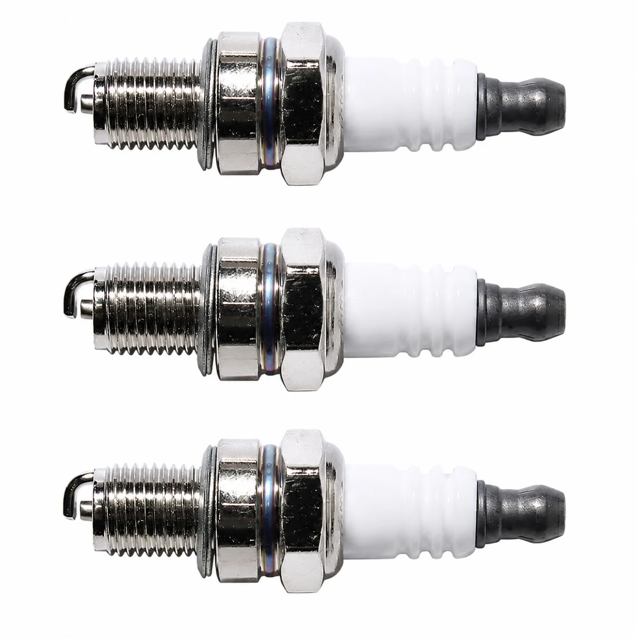 3PCS Spark Plug Kit Replacement For Stihl Honda Robin Mitsubishi B&S Makita 4-Stroke Trimmer  Brushcutter Garden Tool Parts