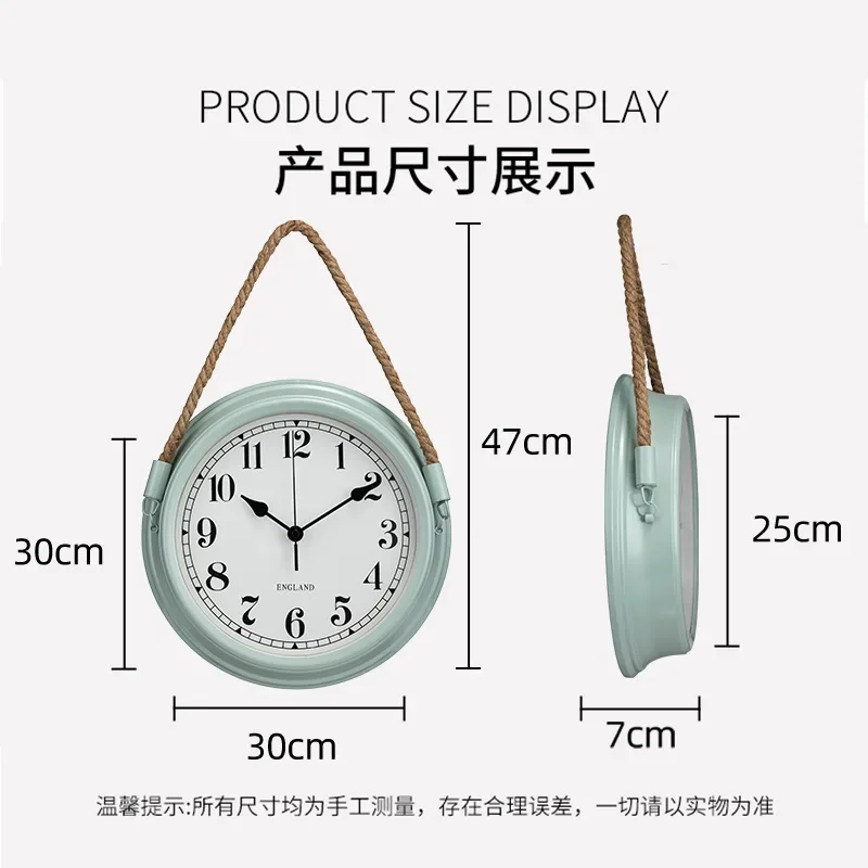 2026 Metal Wall Clock  Home Living Room Wall Hanging Decoration Kitchen Room Decorative Vintage Decor 3D Creative Clock - view 5