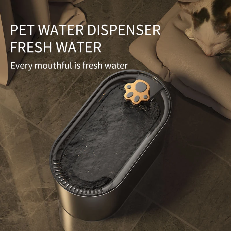 3L Smart Pet Cat Water Fountain USB Electric Filter Drinker Bowl Automatic Cat Water Feeder UltraQuiet Drinking Dispenser