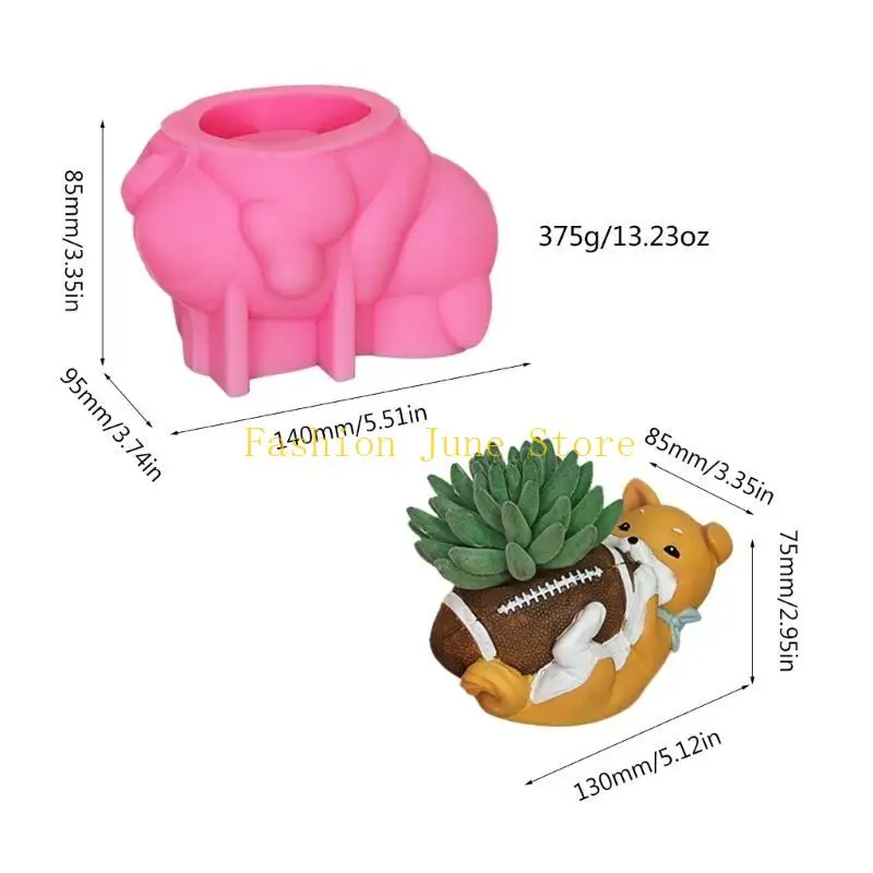 N5KA قالب الايبوكسي طبق وعاء الزهور العصارية قالب من السيليكون قالب تخزين الراتنج المرآة