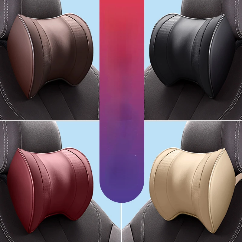 

Car Neck Headrest Pillow Rest Head Support Cushion Car Breathable Memory Foam Slow Rebound Guard Car Lumbar Pillow Universal