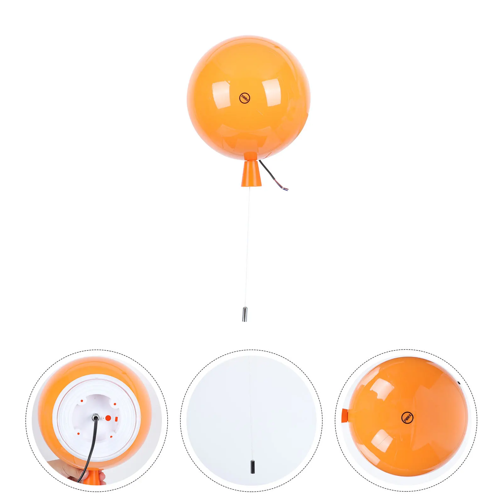 

1Pcs Balloon Design Wall Light Decorative Home Night Lamp Creative Bedroom Light Orange Wall Lamp