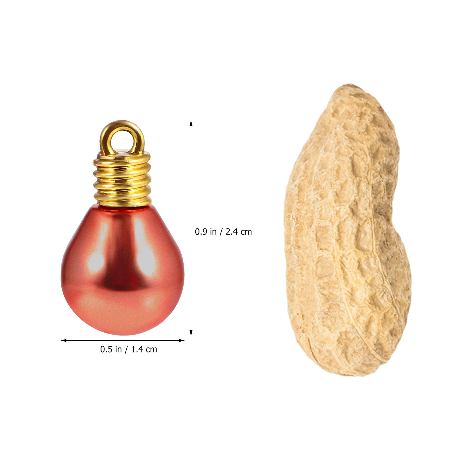 

100Pcs Round Bulb Beads Plastic DIY Craft Materials for Home Garden Decoration Handmade Jewelry Accessories Creative DIY Bead