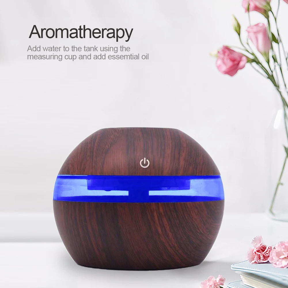 Mini Air Humidifier USB Electric Aroma Diffuser Essential Oil Purifier Aromatherapy Mist Maker Lights For Car Home Bedroom